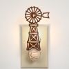 Farmhouse Windmill Night Light Set - Box of 4 | Rustic Decor for Home or Gifts