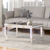 [VIDEO provided] ON-TREND Fashionable Modern Glass Mirrored Coffee Table, Easy Assembly Cocktail Table with Crystal Design and Adjustable Height Legs