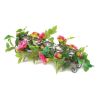 Pink Faux Floral Candle Holder